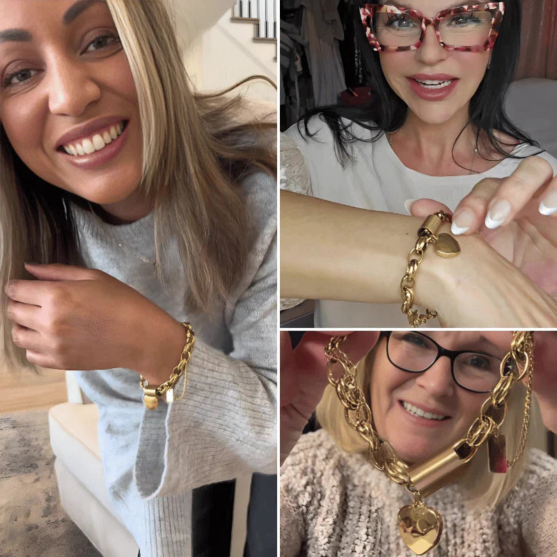 Upplyftande Chunky Armband | Guld