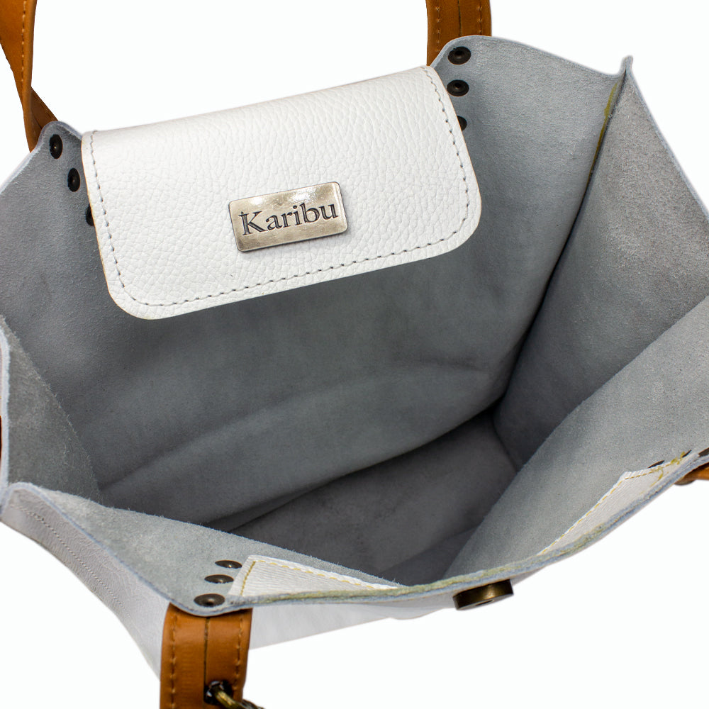 Juanita Vit & Kaffe Väska