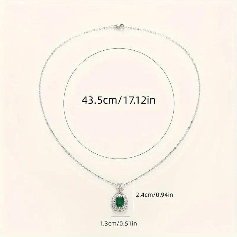 Elegant Silver Gemstone Necklace