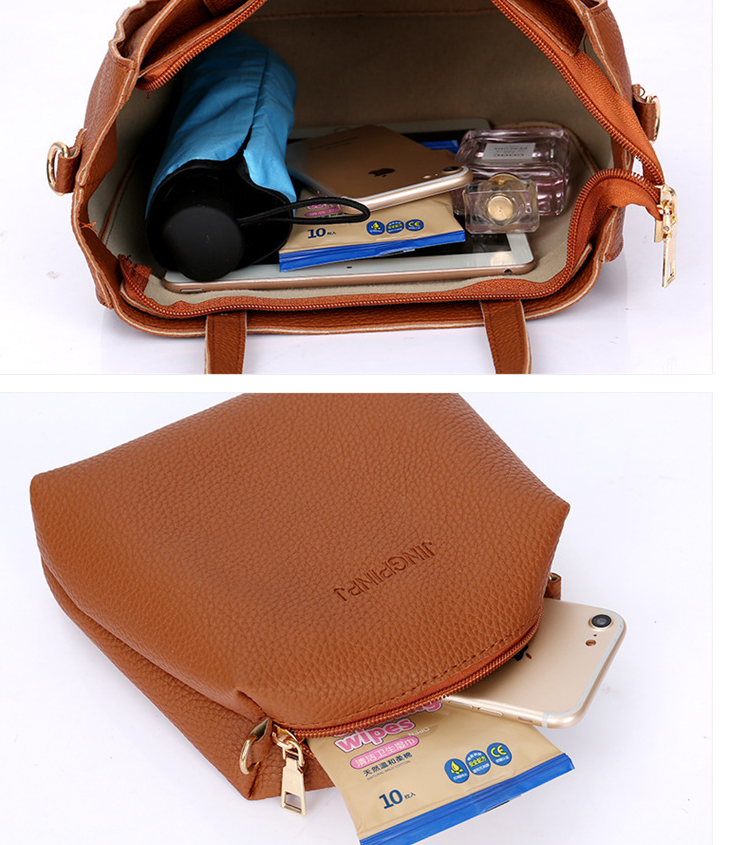 Fyra-delad Handväska Set – Elegant & Praktisk Design