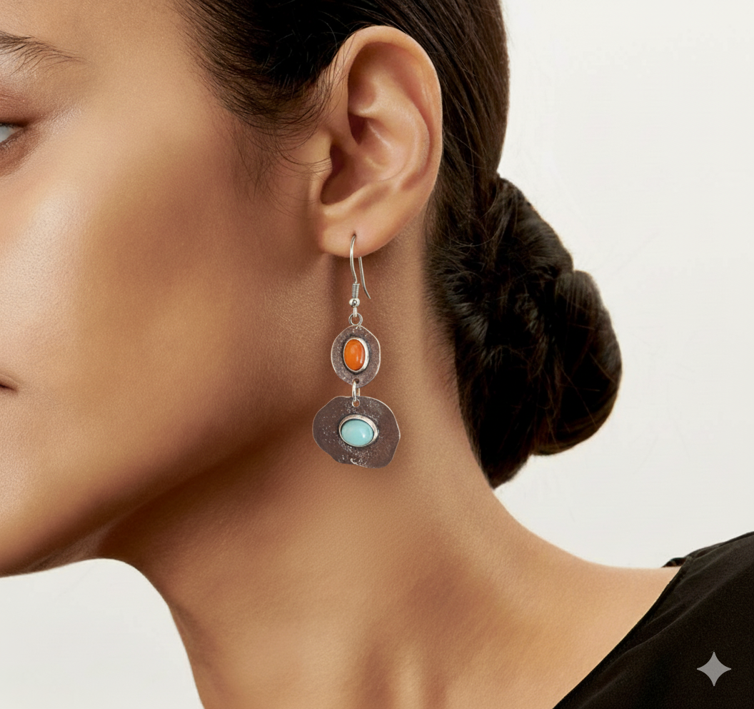 Örhängen Natur i vintage silver