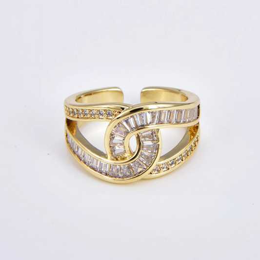 Marina - Elegant justerbar ring med knut