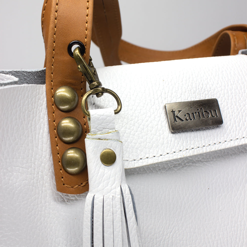 Juanita Vit & Kaffe Väska