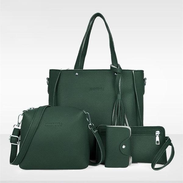Fyra-delad Handväska Set – Elegant & Praktisk Design