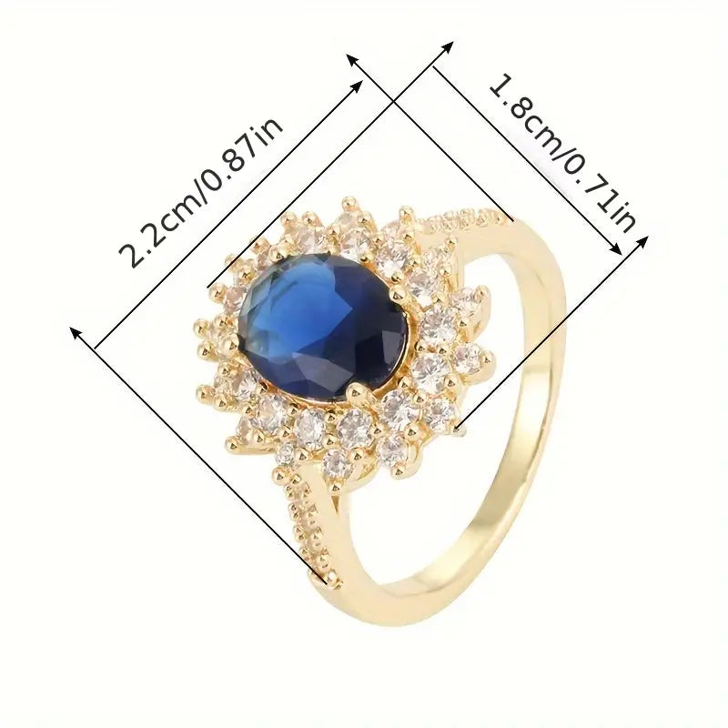 Vionne Saphirae Ring | Vitt Guld