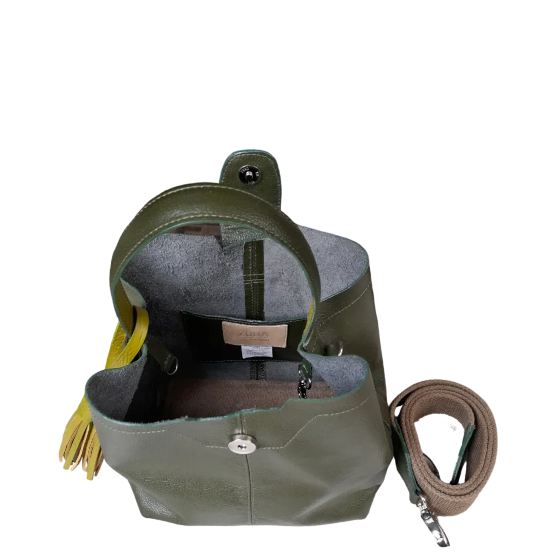 Liten Olivgrön Väska för Kvinnor