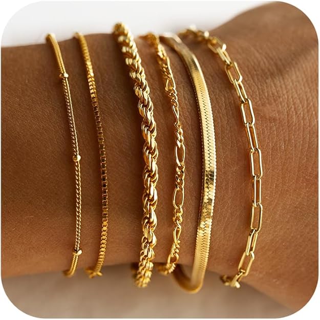 Isabella Vernetta armband set | Guld