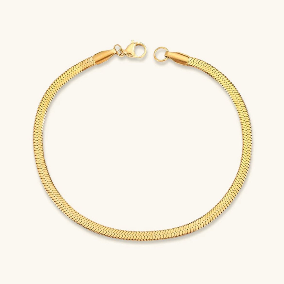 Vida Guld Herringbone Armband
