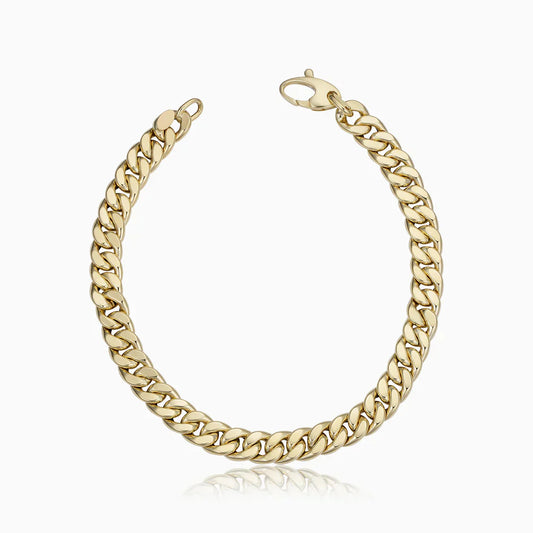 Estate Cuban Bracelet | Guld
