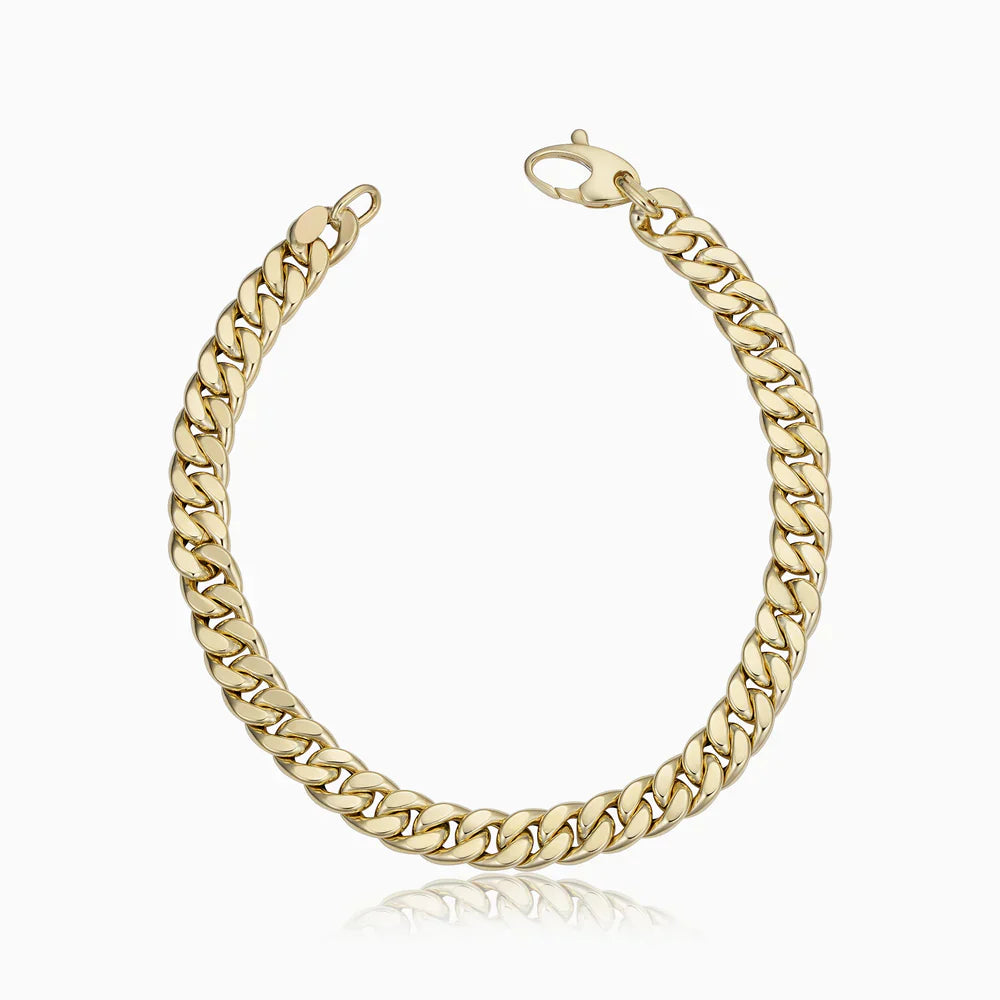 Estate Cuban Bracelet | Guld