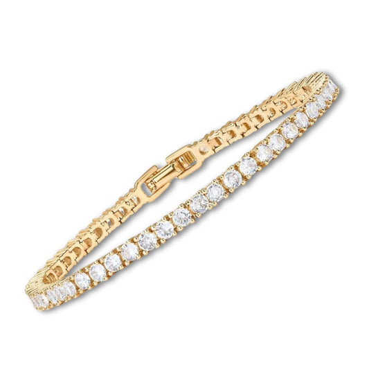 Moissanite Tennisarmband | Guld