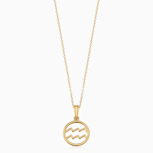 Zodiak tecken halsband | Guld