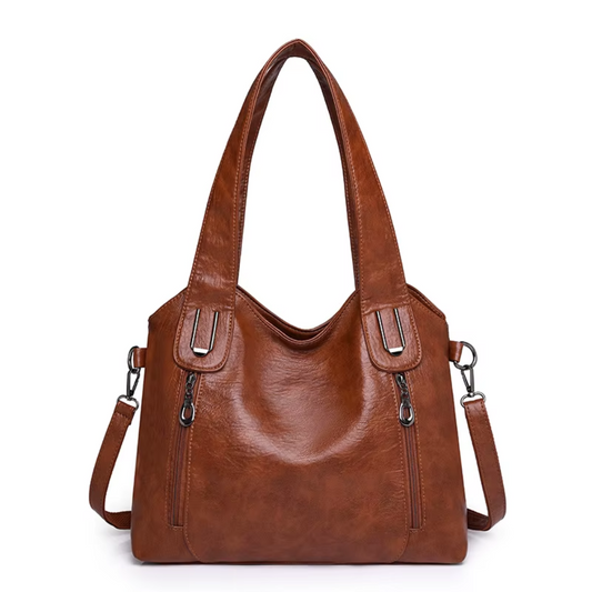 Retro tote axelväska