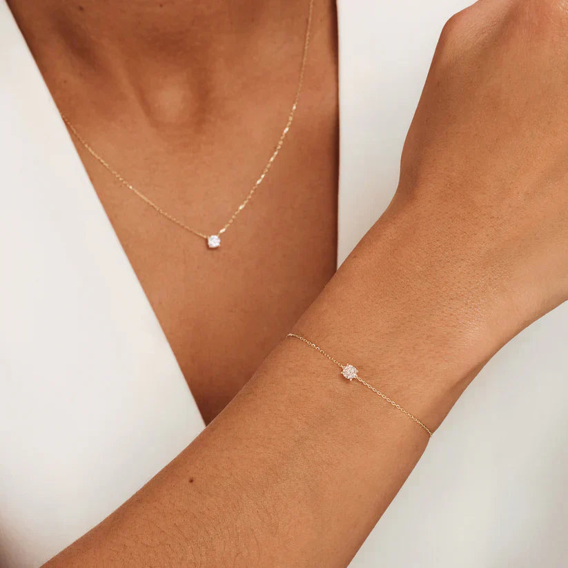 Cléa Moissanite Stenset | Guld