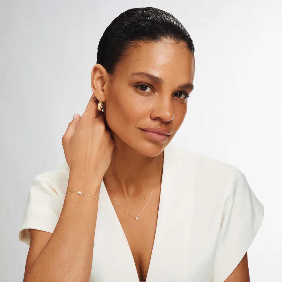 Cléa Moissanite Stenset | Guld