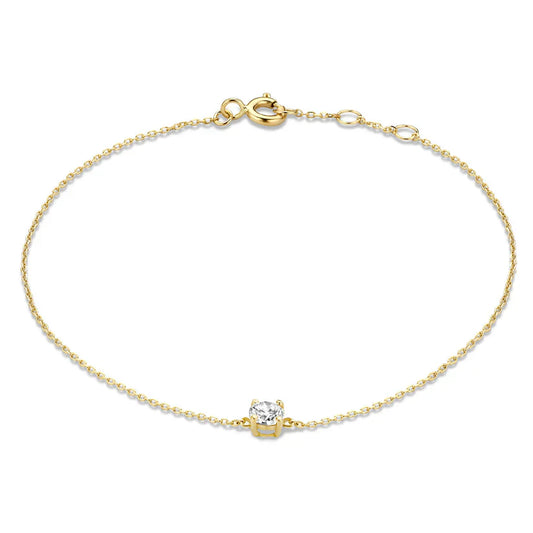 Cléa Moissanite Stenarmband | Guld