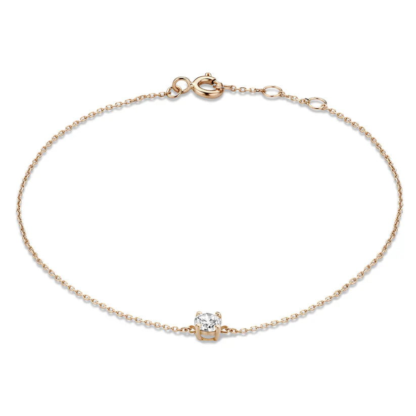 Cléa Moissanite Stenarmband | Guld