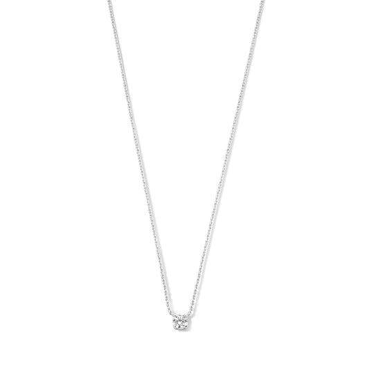 Cléa Moissanite Sten Halsband | Guld