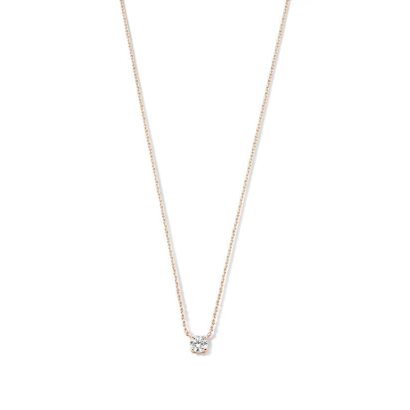 Cléa Moissanite Sten Halsband | Guld