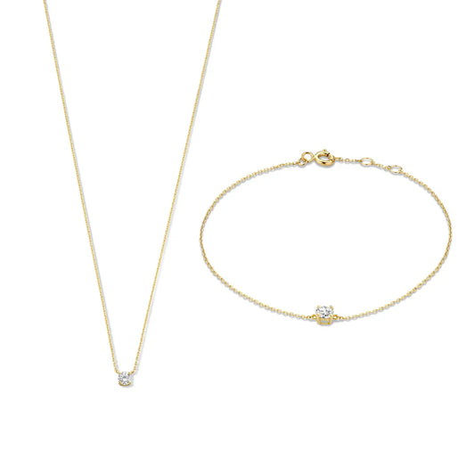 Cléa Moissanite Stenset | Guld