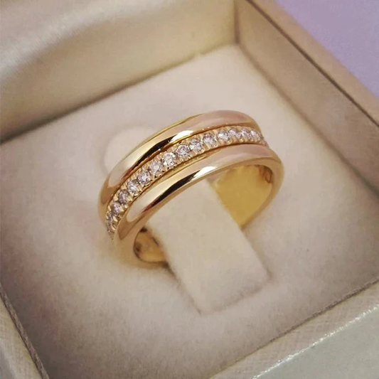 Vintage zirkonia inlagd ring