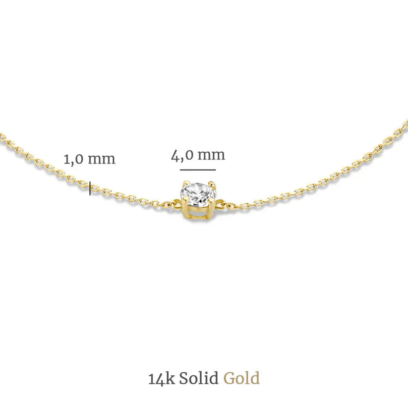 Cléa Moissanite Stenset | Guld