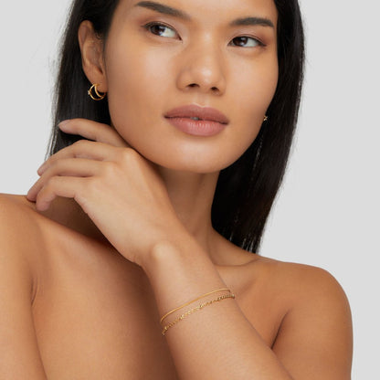 Guld lager armband