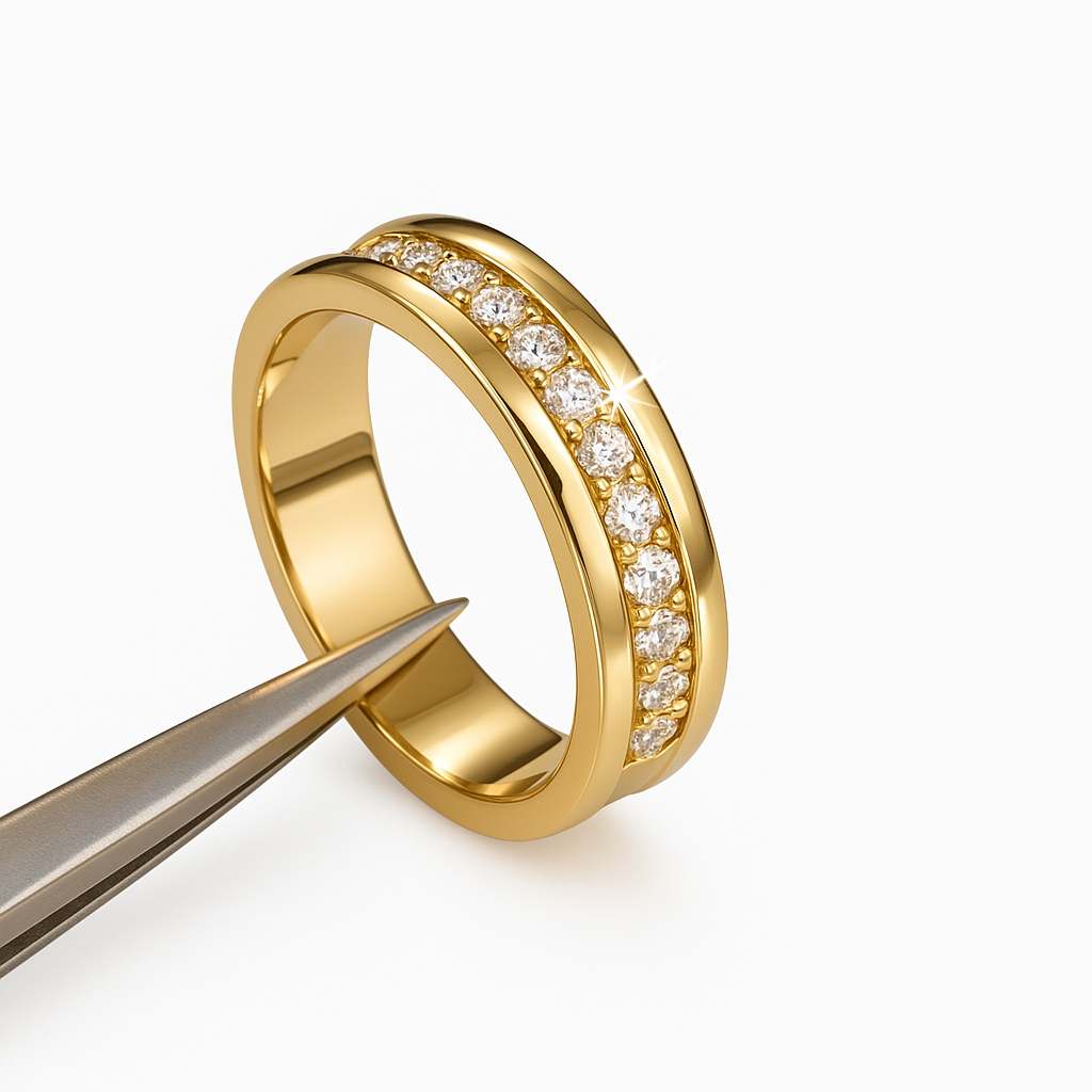 Vintage Zirkoniaring i Guld